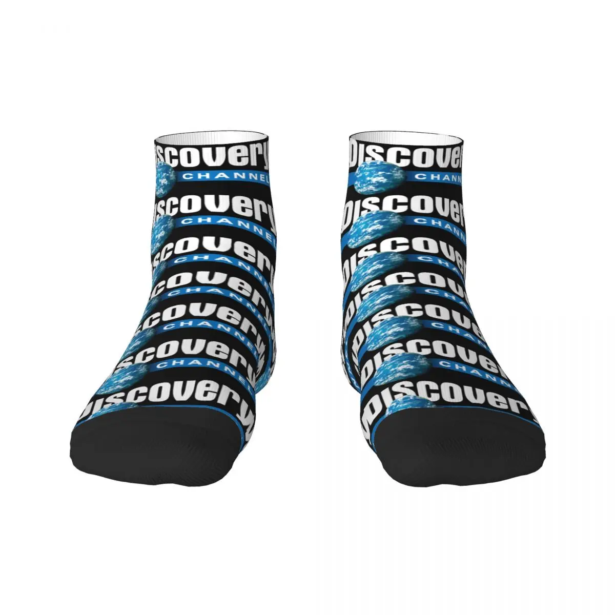 Discovery Channel Men Women Crew Socks Unisex Novelty 3D Printed Television Show Science Dress Socks