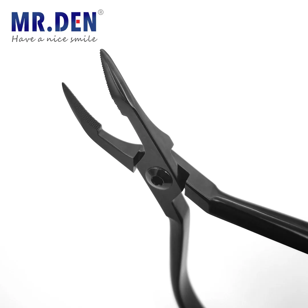 Black Diamond Series Ultra Hard Orthodontic Forceps Weigart Slim Titanium Treated Stainless Steel Plier Utility