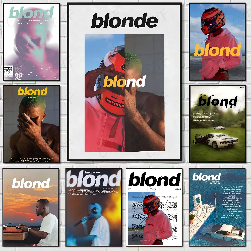 A-Frank Ocean Blond Poster High Quality Wall Art for Home Office Bedroom Living Room Hallway Bar Perfect Gift Idea