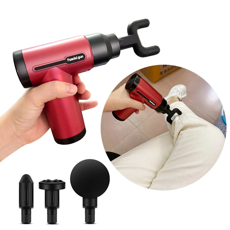 

Портативный фасциальный пистолет для расслабления глубоких тканей, ручной перкуссионный массажер для тела, боли в мышцах тела, шеи, спины, плеч, массаж рук