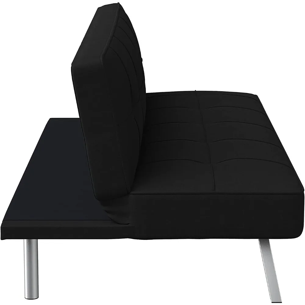 Divano letto convertibile Rane, nero