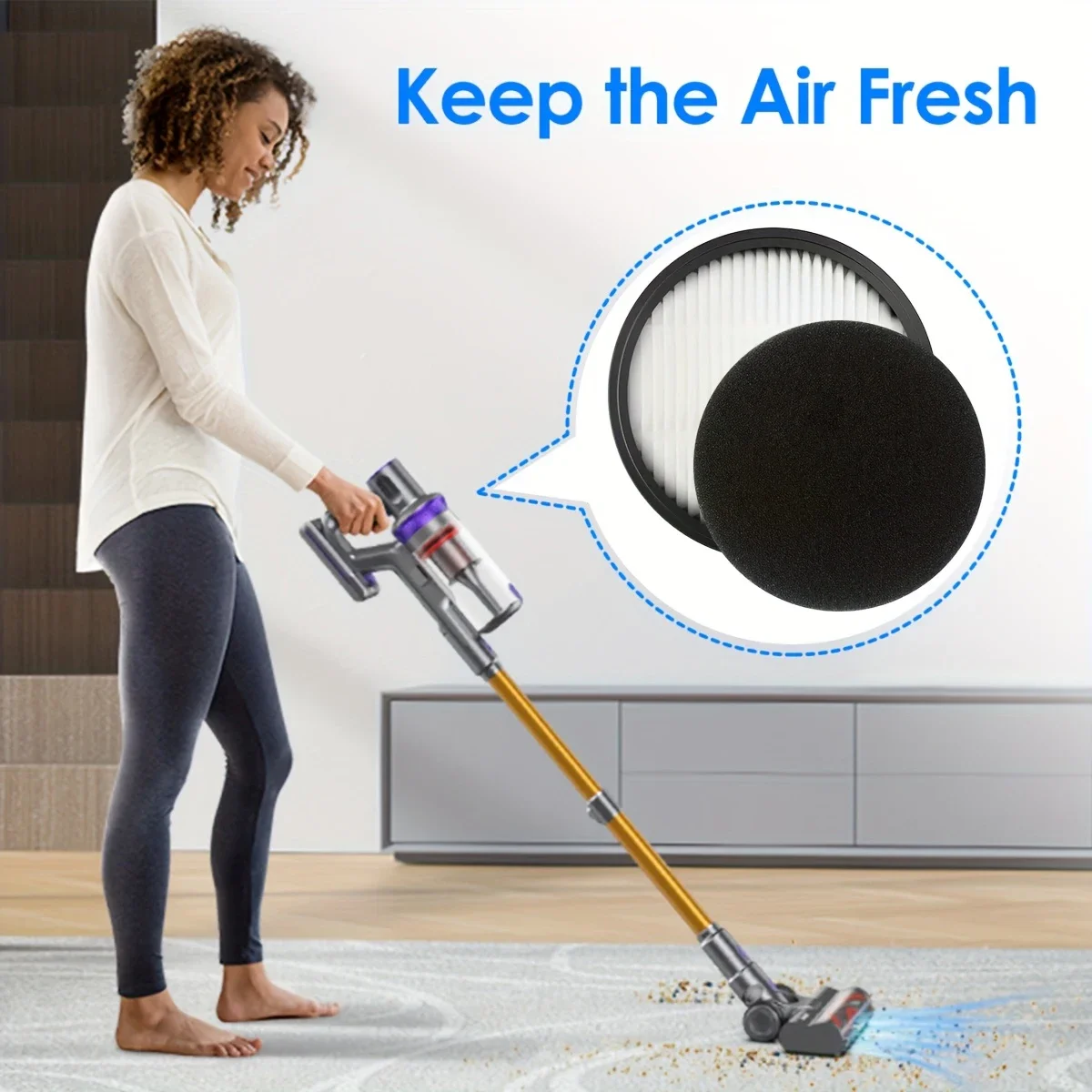 HOMETIMES Hepa Filter Only for Laresar Elite 3 Battery Vacuum Cleaner image 6