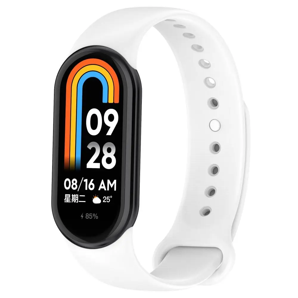 Correa de silicona suave para Xiaomi Mi Band 8, Accesorios inteligentes, repuesto de pulsera