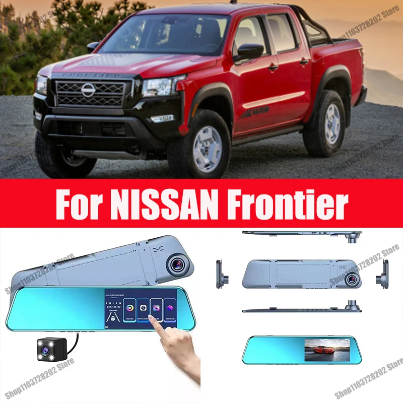 

For Nissan Frontier Navara carplay Android GPS Dash Cam AUX FM Radio Dashcam Car Camera Stream RearView Mirror Drive Recorder