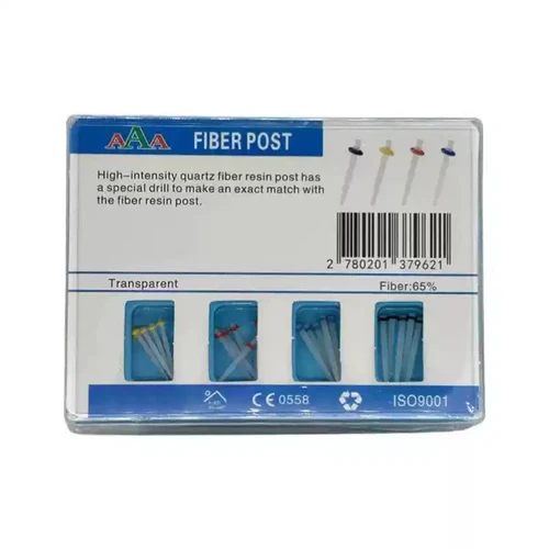 Imagen 2 del producto Kits de postes de fibra Dental con taladros, tornillo recto, resina de fibra de vidrio de cuarzo, materiales de relleno restaurador de pila de conducto radicular
