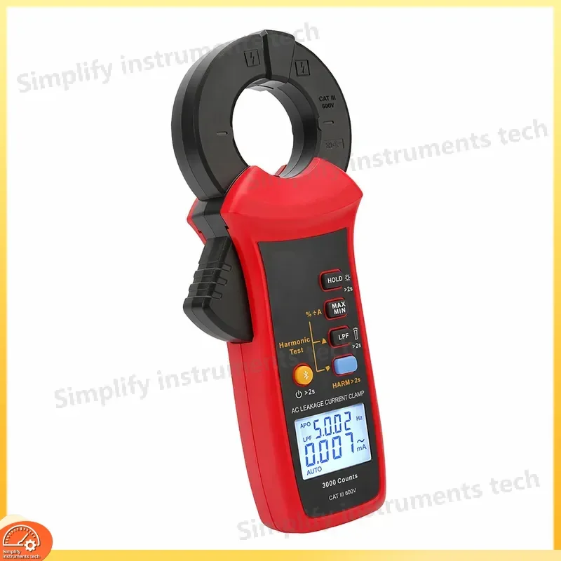 Industrial AC Leakage Current Clamp Meter UT251C mA Polar Current Harmonic Tester True RMS Multimeter for Electricians