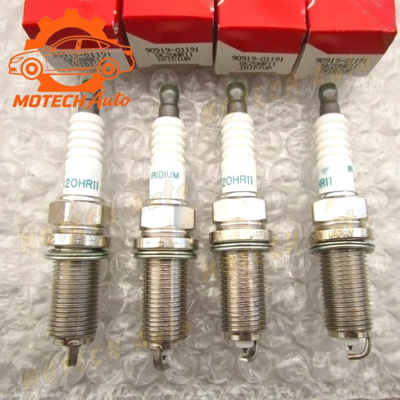 Иридиевые свечи зажигания (4/6/10 шт.) 90919-01191 9091901191 SK20HR11 для Toyota Land Cruiser Tacoma Hiace Lexus LX570 GX460 FJ