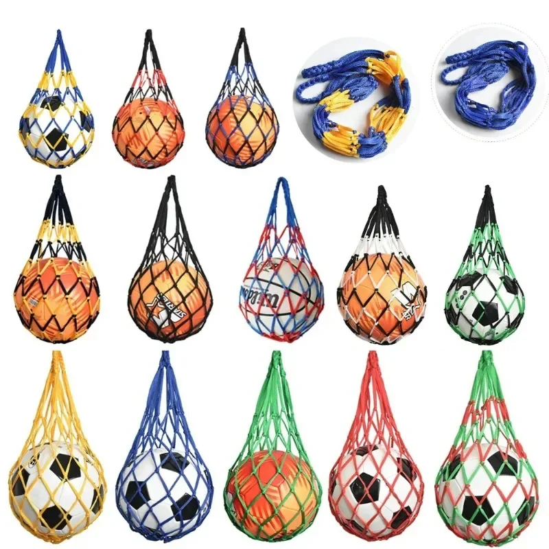 

Professional Basketball Nylon Net Bag Multi-use Sport Ball Portable Mesh Storage Network Bags for Volleyball Football Soccer