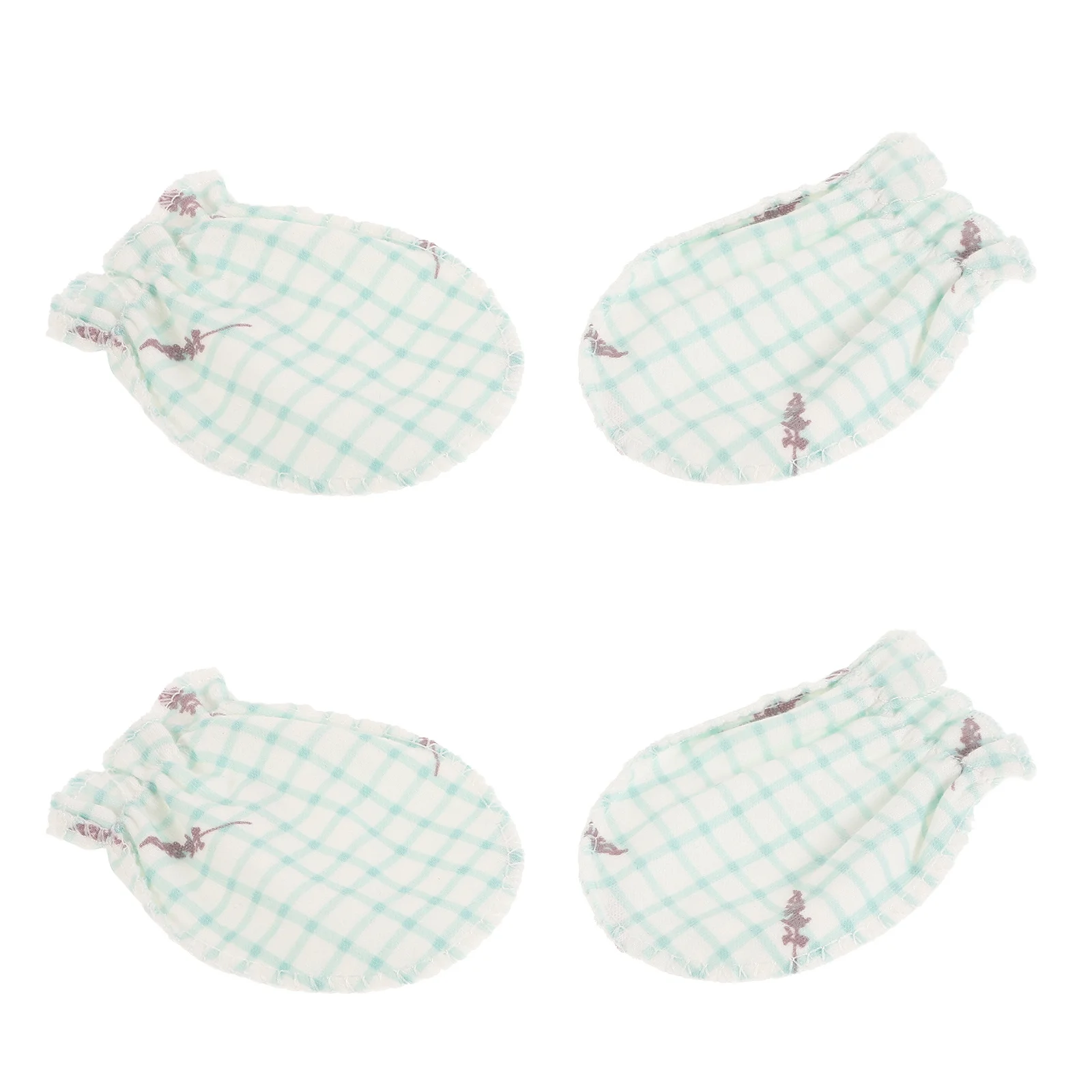 

2 пары детских варежек без царапин, дышащие летние перчатки для новорожденных, регулируемые мягкие хлопковые варежки унисекс для защиты младенцев