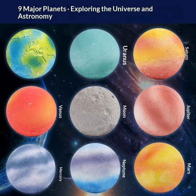 Children Archaeological Digging Toy Treasure Planet Gem Ore Exploration of The Solar System Mining Science Educational Toys