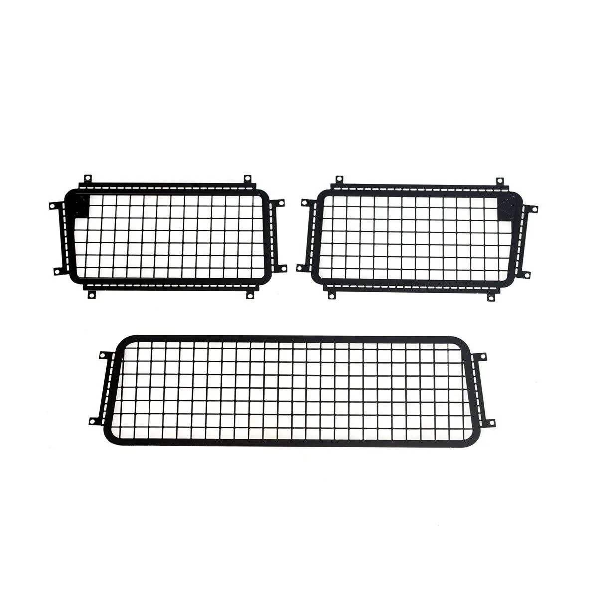 

LCX Racing 1/10 RC Crawler Stainless Steel Window Protective Mesh Net for Traxxas TRX4 Bronco Upgrades Parts Accessories