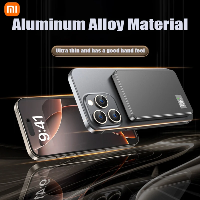 Xiaomi 20000mAh 薄型 マグネット式 ワイヤレスモバイルバッテリー PD 22.5W 急速充電 ポータブル 外付けバッテリー Magsafe対応 iPhone/Samsung用