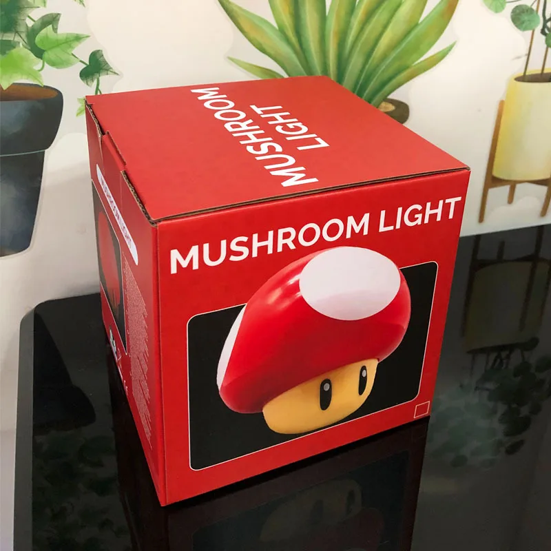 Super Mario Nostalgic Cute Mushroom Nightlight Sound Effect Decoration Nightlight USB Small Table Light Manufacturer Wholesale