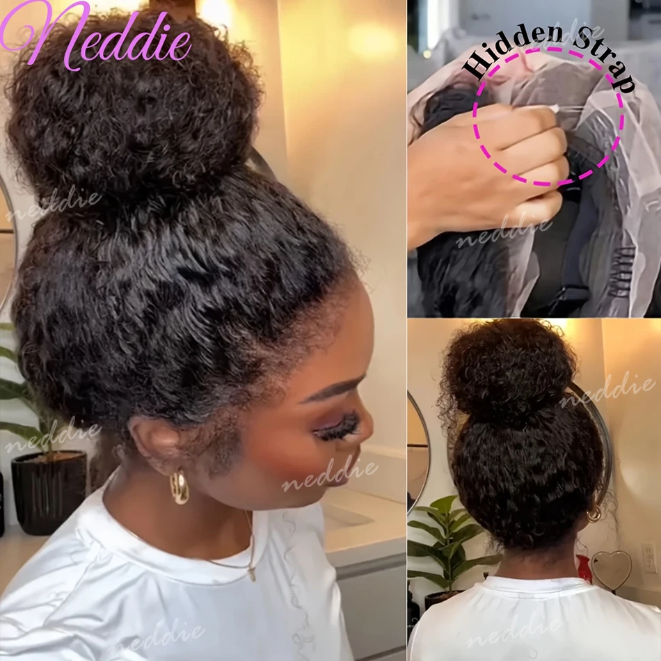 

Парик из натуральных волос 13x6 Deep Wave с невидимой лентой, 360 HD Lace Front, 13x4, кудрявый, предварительно нарезанный, 360 Full Lace, на шнурке, из натуральных волос