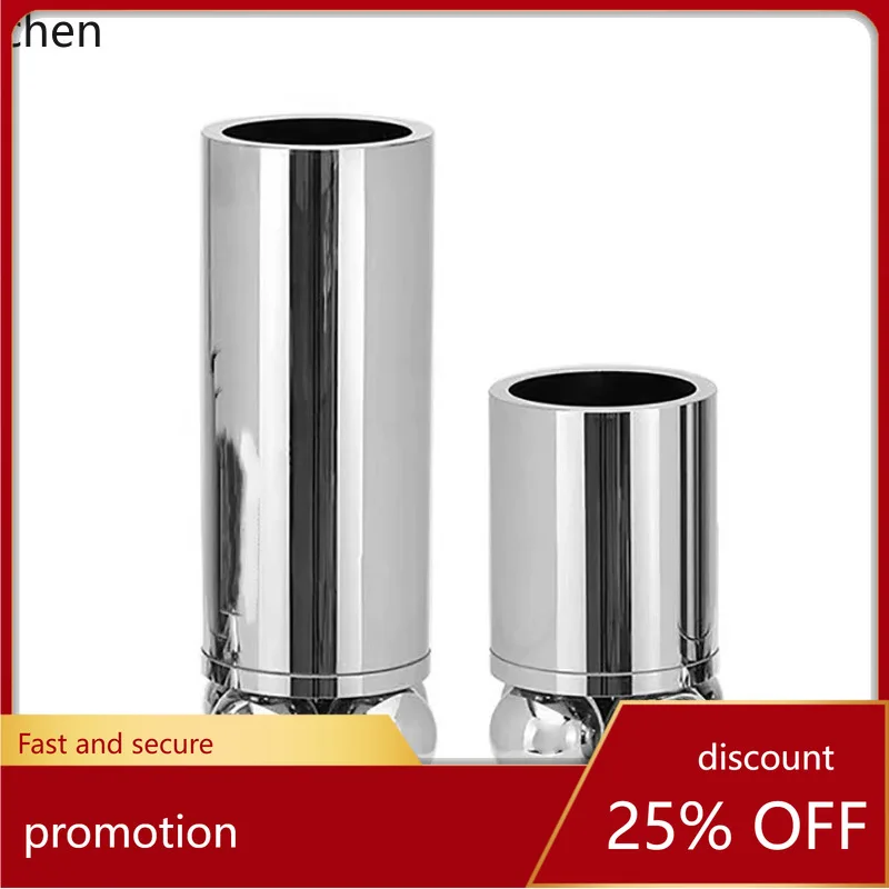 

CZ High-end Metal Ball Vase Ornament for Living Room and Dining Table Floral Arrangement Decoration