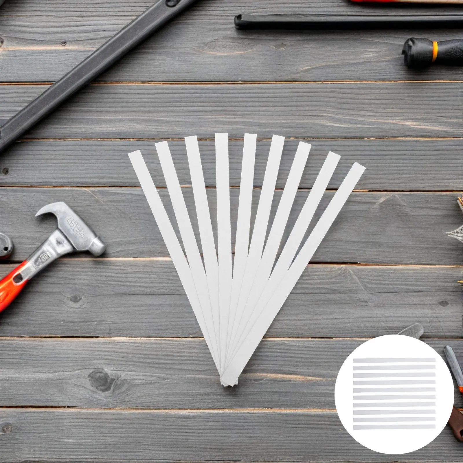 

30Pcs Reflective Tape Strips High Visibility Adhesive Self-Stick Waterproof Reflective Stickers for Tachometer Speed Sensor