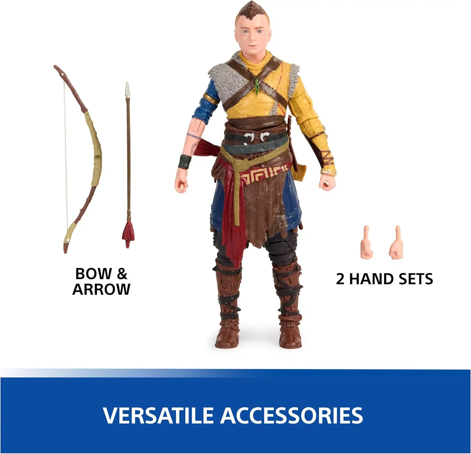 PlayStation toys God of War: Ragnarok Atreus 6” Atreus Action Figure for PS5 Fans & Collectors Ages 17+ Gift