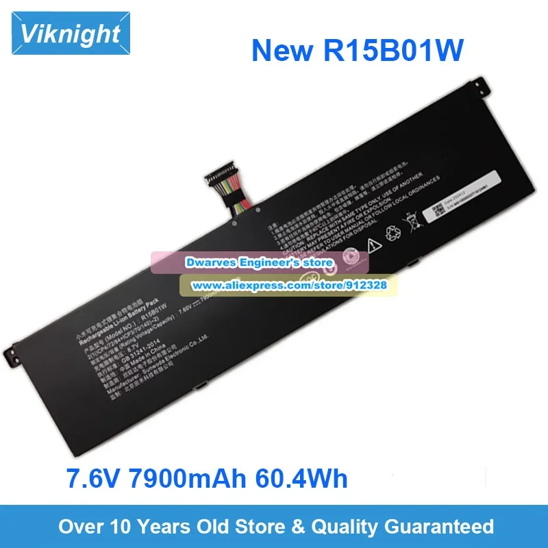 R15B01W R15B02W R15B03W Battery R15B05W R15B06W R15B07W for Redmibook Pro 15 Enhanced R7 Pro X 15 Pro 15.6 inch
