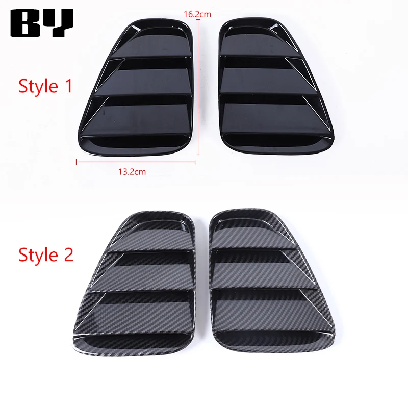 For Fiat 500 Abarth 595 695 2016-2024 Car rear tail light decorative panel cover ABS piano black Exterior accessories