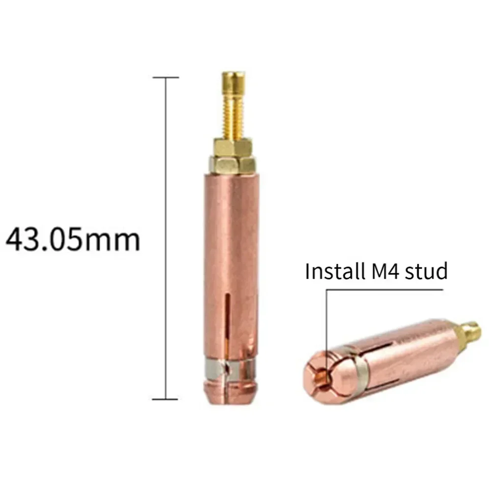 High Quality Collet Welding Torch 1 Pcs 43.05mm Length Accessories Copper Parts Replacements For Capacitor Discharge