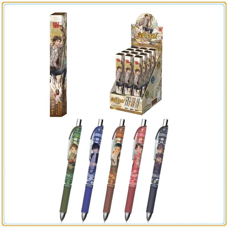 

В наличии оригинальная KAYOU The Lost Tomb, студенты пишуть черную гелевую ручку, слепая коробка, персонажи аниме, праздничные подарки