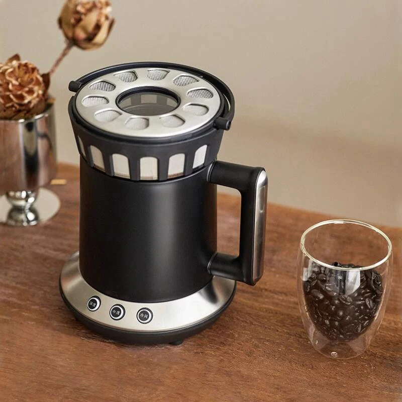 Electric Coffee Bean Roaster Machine Home Mini No Smoke Unattended Coffee Beans Baking Roasting Machine