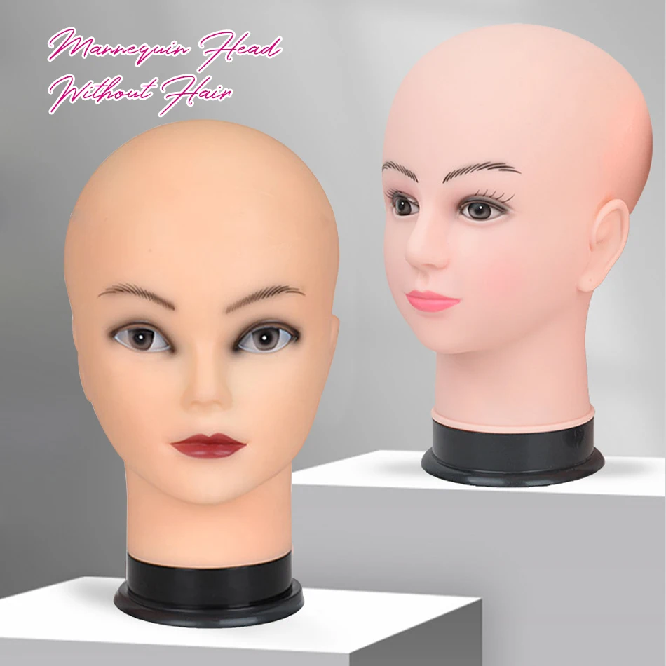 Female Bald Mannequin Head Wig Stand With Adjustable Wig Tripod Stand Holder For Wigs Making Display With T Pins Makeup Practice