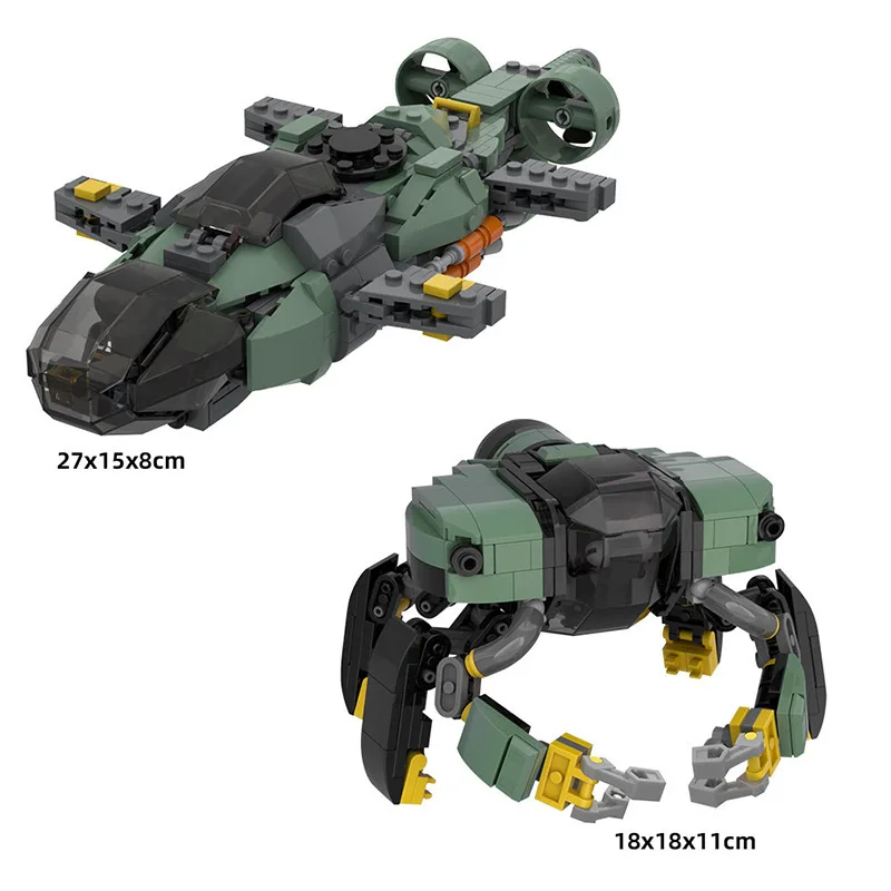 MOC Creative Submarine Mako Submarine Building Blocks Assembly Model Collection Ornaments Bricks Toys Holiday Gifts