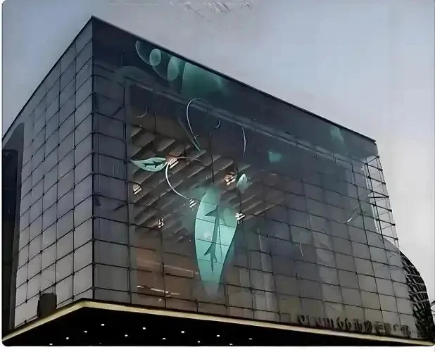 Full Color P3.9 P7.8 Transparent LED Screen for Indoor Outdoor Advertising Retail Display Creative Installation