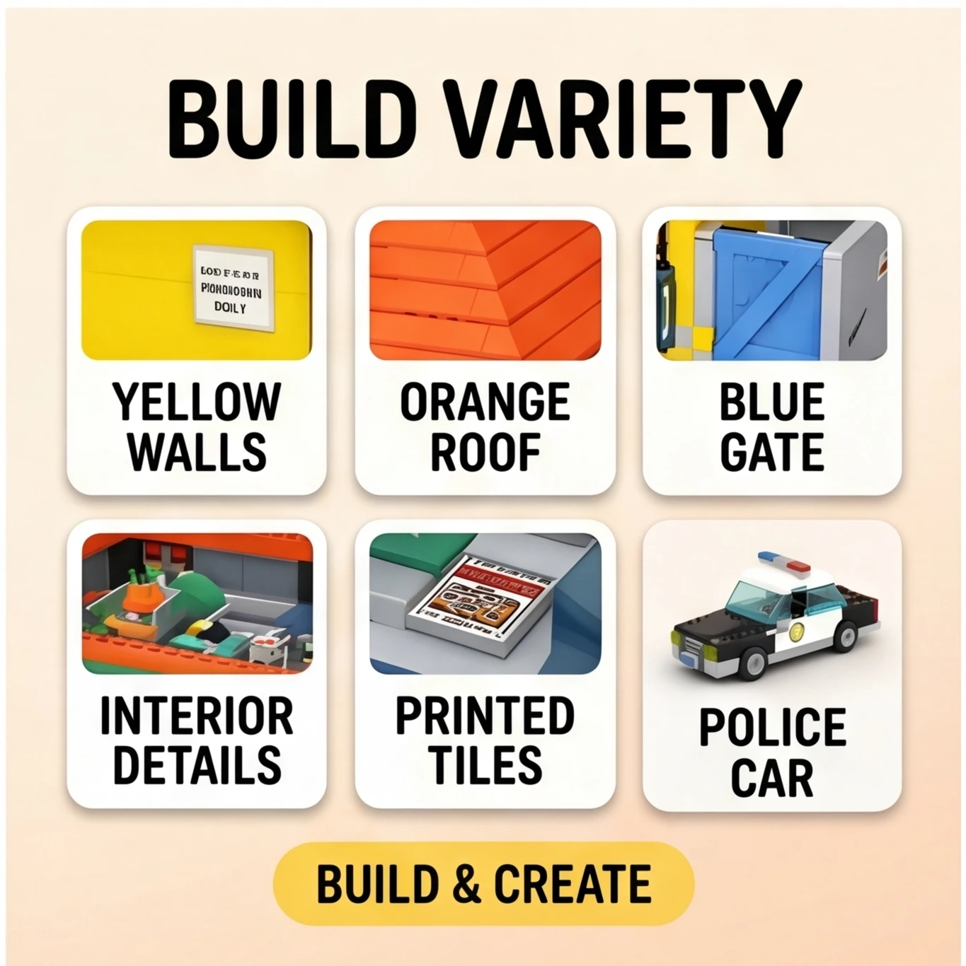 مجموعة ديكور مكتبية كرتونية لش - مراجعة Building Blocks وسعره