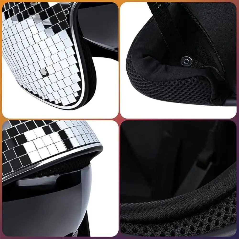 Premium Glitter Glitter Mirror Helmet Full Reflective Design Retractable Visor Retractable Flip Visor Helmet Flip Visor