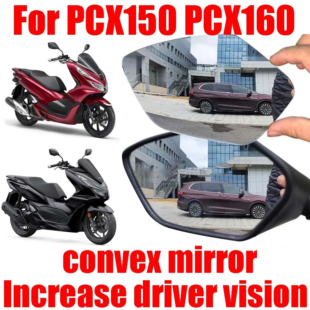 For HONDA PCX150 PCX160 PCX 150 PCX 160 Accessories Convex Mirror Increase Rearview Mirrors Side Mirror View Vision Lens Parts