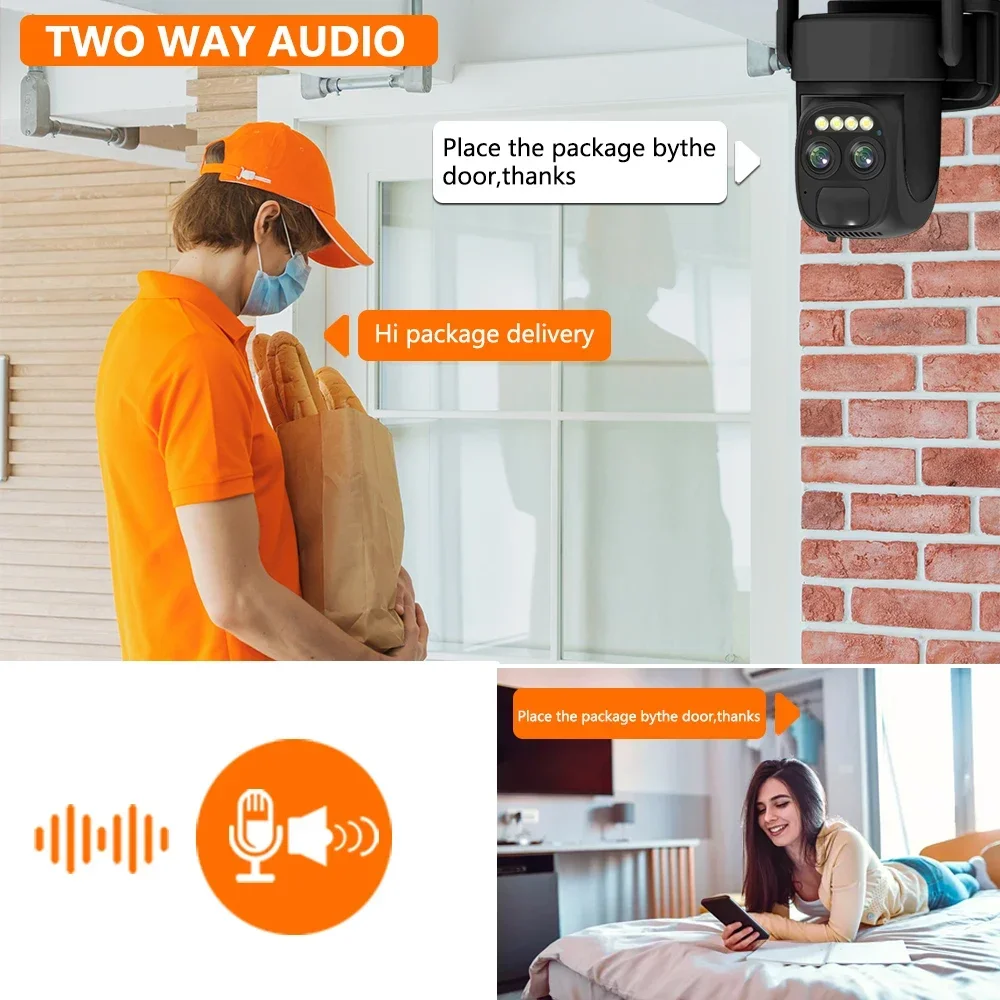 10X Zoom Solar WIFI Camera Dual Lens 4K 8MP HD Video Surveillance IP Camera Outdoor Wireless Smart Battery Cameras AI Tracking