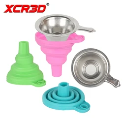 XCR3D New Metal UV Resin Filter Cup+Silicon SLA 3D Printer UV Resin funnel 3d printer parts For LCD 3D Printer Accessories