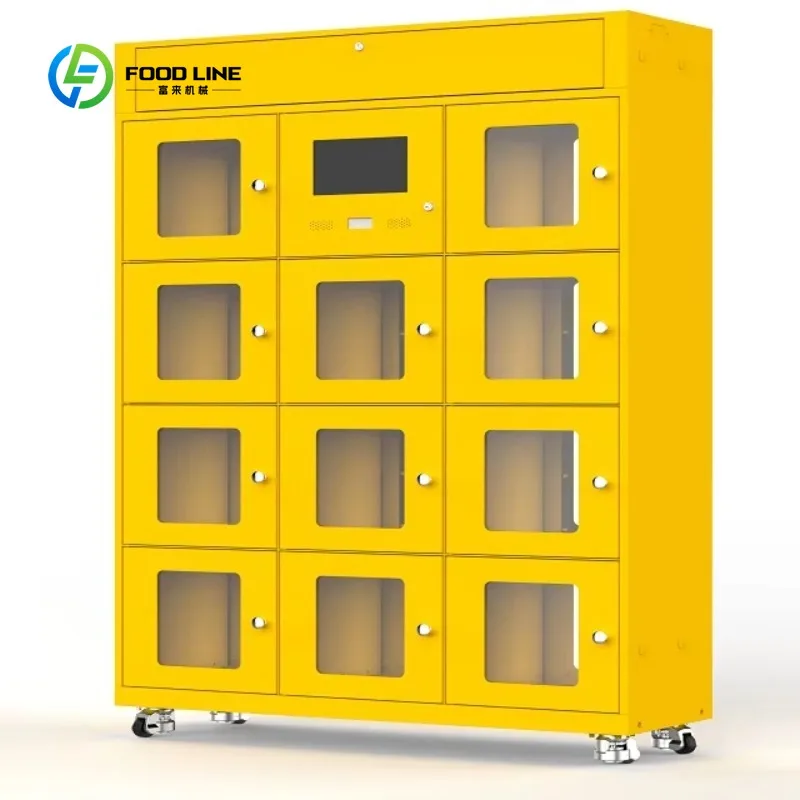 Customized Smart Dual-sided Fast Food Delivery Parcel Click and Collect Locker for Restaurant