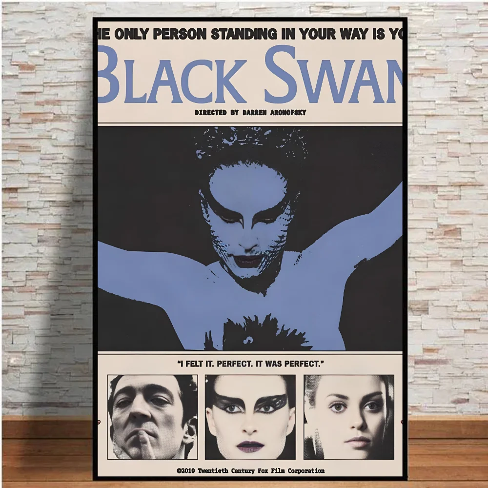 1 قطعة فيلم البجعة السوداء الكلاسيكية أنيمي المشارك المشارك ورقة طباعة غرفة المعيشة المنزلي غرفة نوم مدخل بار مقهى الفن اللوحة الديكور #6