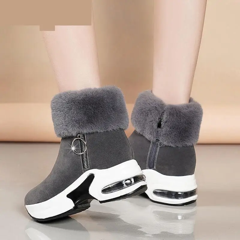 Women\'s Ankle Boots Warm 2022 New Quality Winter Shoes Women\'s Boots High Heels Women\'s Boots Snow Boots Winter Shoes Height