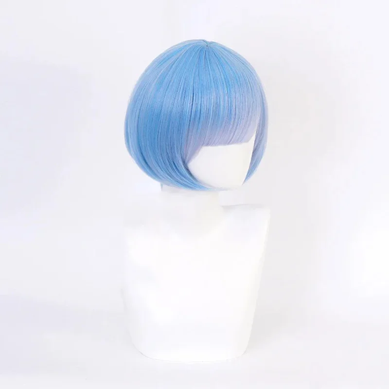 Re:Zero Starting Life in Another World RAM/REM короткий парик Ram Pink Косплей Парик + Кепка для парика Костюм на Хэллоуин парики