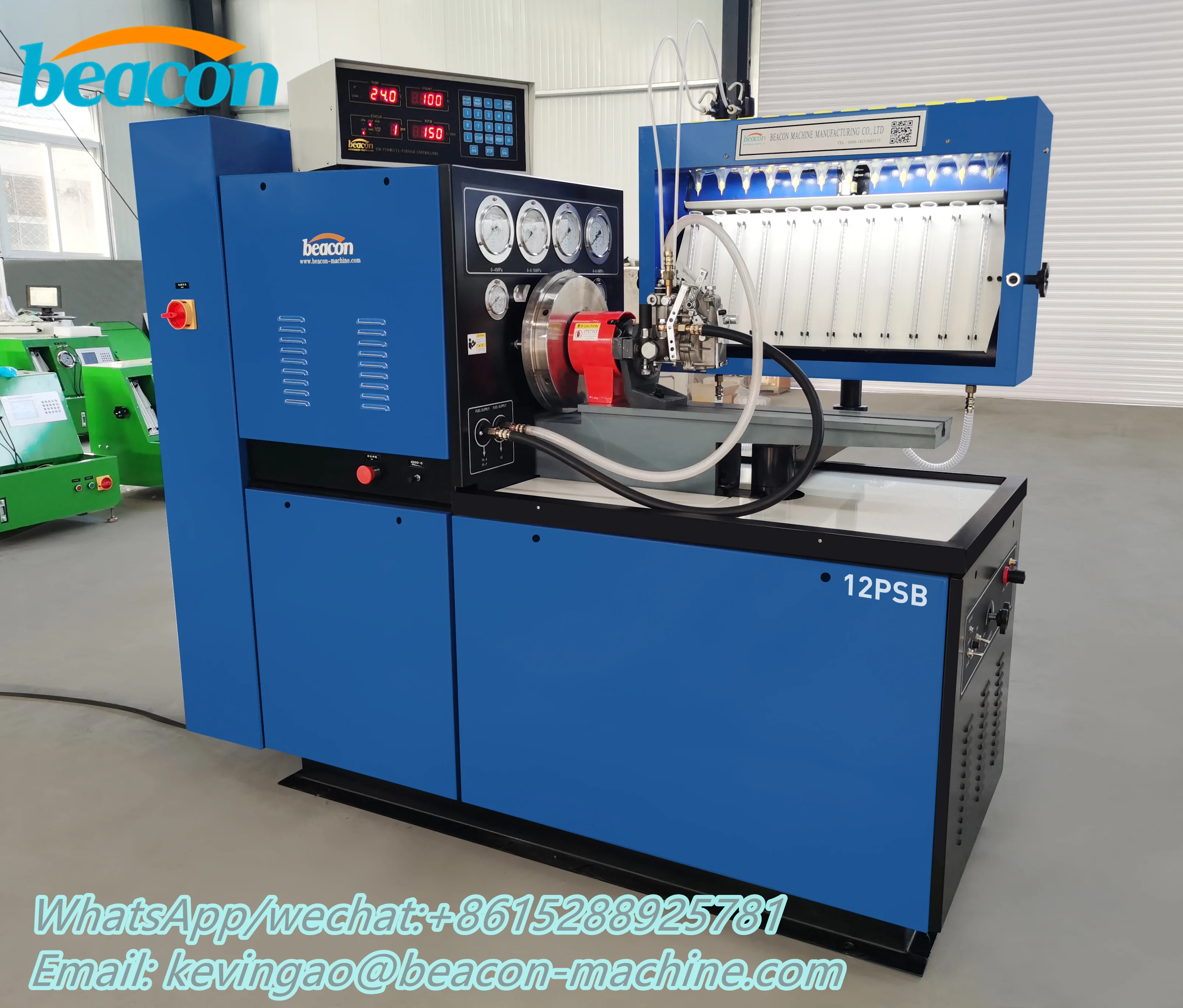 High Pressure Diesel Fuel Pump Testing Machine 12PSB Fuel Pump Test Bench Vp44 Injection Pump Mechanical Test Bank