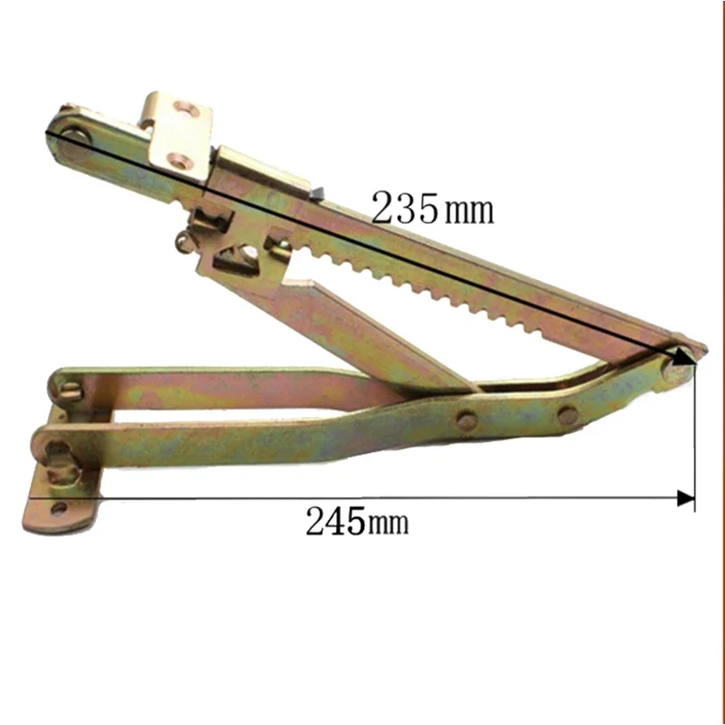 1PCS Multi-Stage Heavy-Duty Adjustable Angle Lift Hinge for Sofa Bed Headrest Massage Table Furniture Support Mechanism Hardware