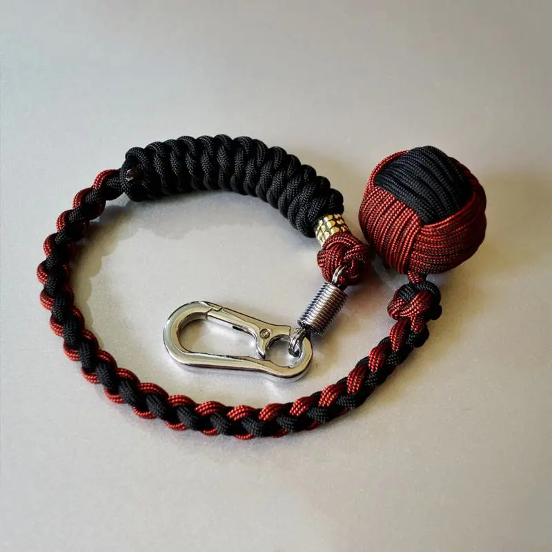 chaveiro-multifuncional-diy-de-38cm-com-bola-de-corda-de-guarda-chuva-para-exterior-chicote-oscilante-com-bola-de-metal-de-25cm-nas-cores-preto-e-vermelho