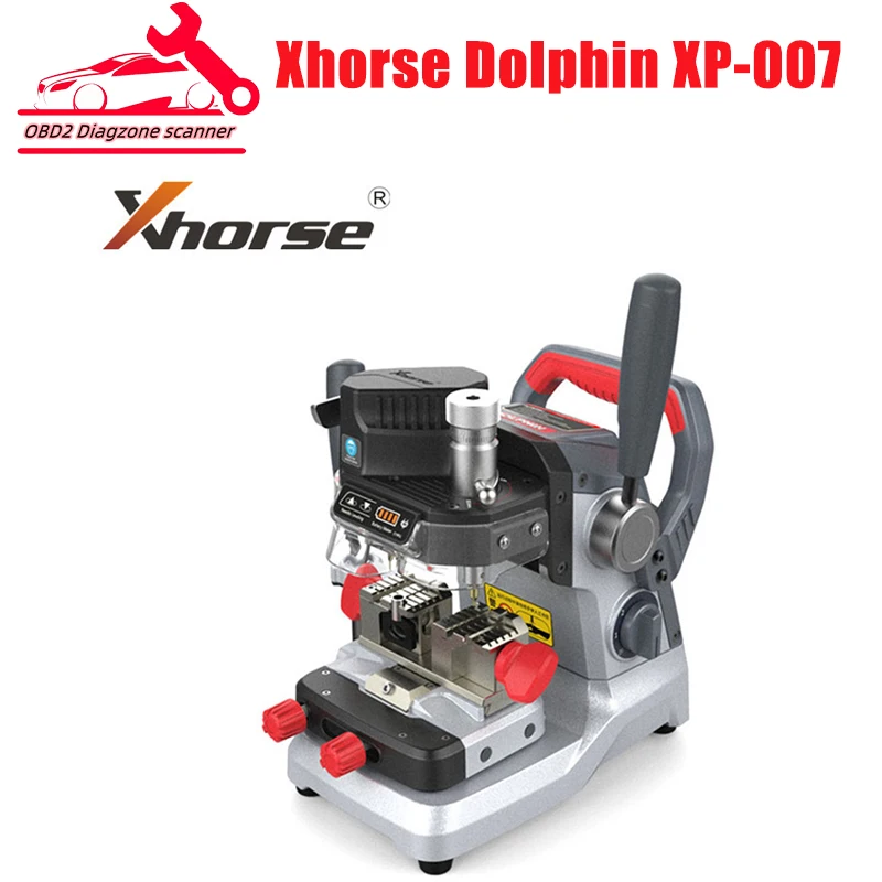 2024 Xhorse-maxquina de corte manual Dolphin XP007 XP-007، para llaves laser، hoyuelos y Planas، con Batería de litio Integrada