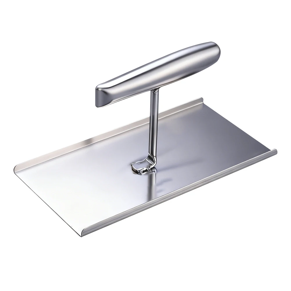 Stainless Steel Press Tool for Making Snowflake-Shaped Nougat Gelatin Cakes and Treats with Thick Base Support