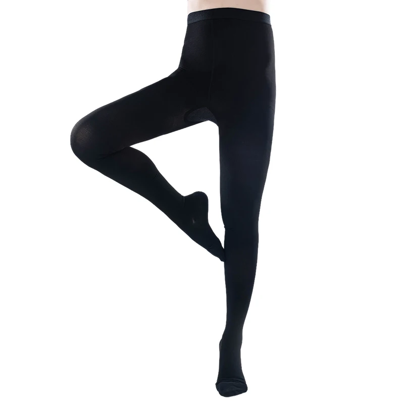 

Медицинские чулки под давлением класса 3, 30–40 мм рт. ст., предотвращающие варикозное расширение вен, сексуальные компрессионные плотные колготки, большие размеры 5XL