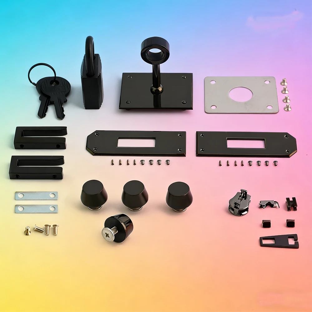 

1/2/5Sets Stainless Steel Metal Bag Lock Clasp For Women Handbags Arch Bridge Square Rotating Lock DIY Hardware Kits Accessories