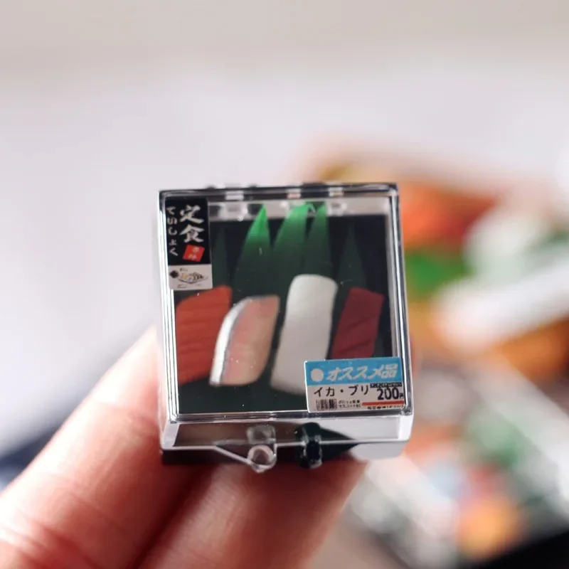 Miniature Japanese Sushi Transparent Bento Box Ornament Dollhouse Boutique Scene Layout Accessories