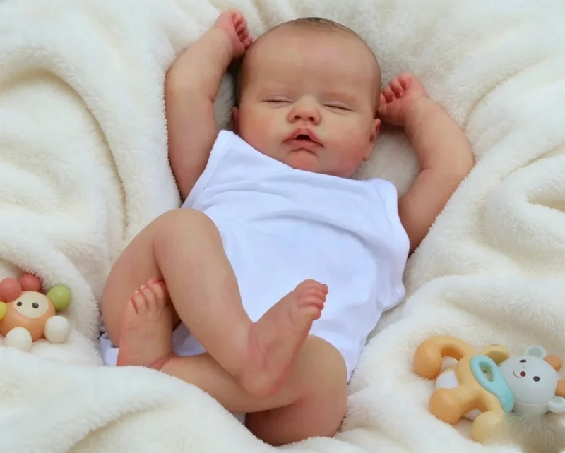 19inch Lifelike Reborn Quinbee Multiple Layers Painting Soft Touch Cuddly Baby 3D Skin Hand Paint Hair Visible Veins