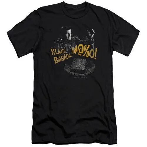 Army of Darkness Klaatu...Barada Adult 30/1 T-Shirt Black