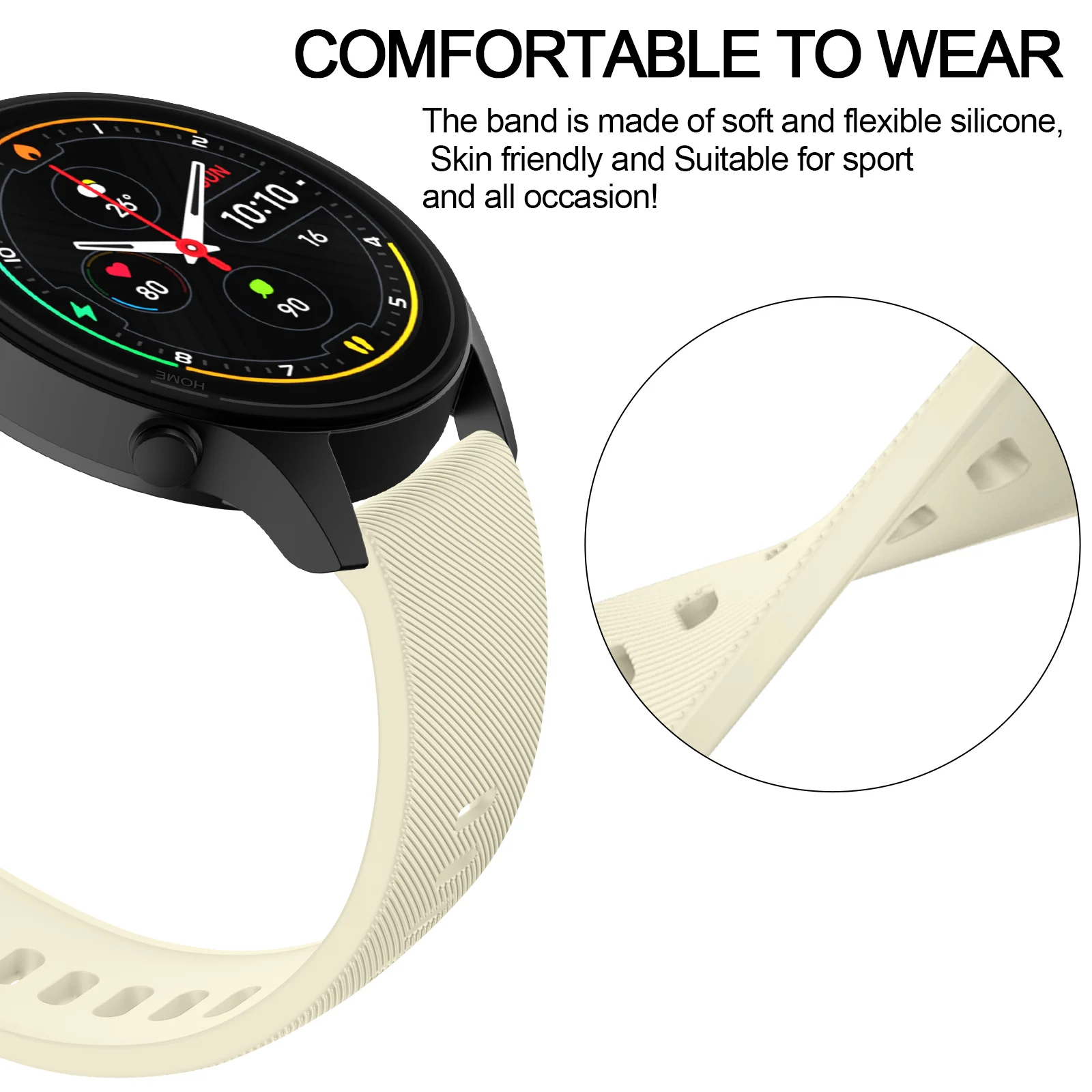 سوار سيليكون 22 ملم لساعة Redmi Watch 5 Active/5 Lite سوار رياضي لـ ريدمي 5 سوار معصم نشط كوريا #4