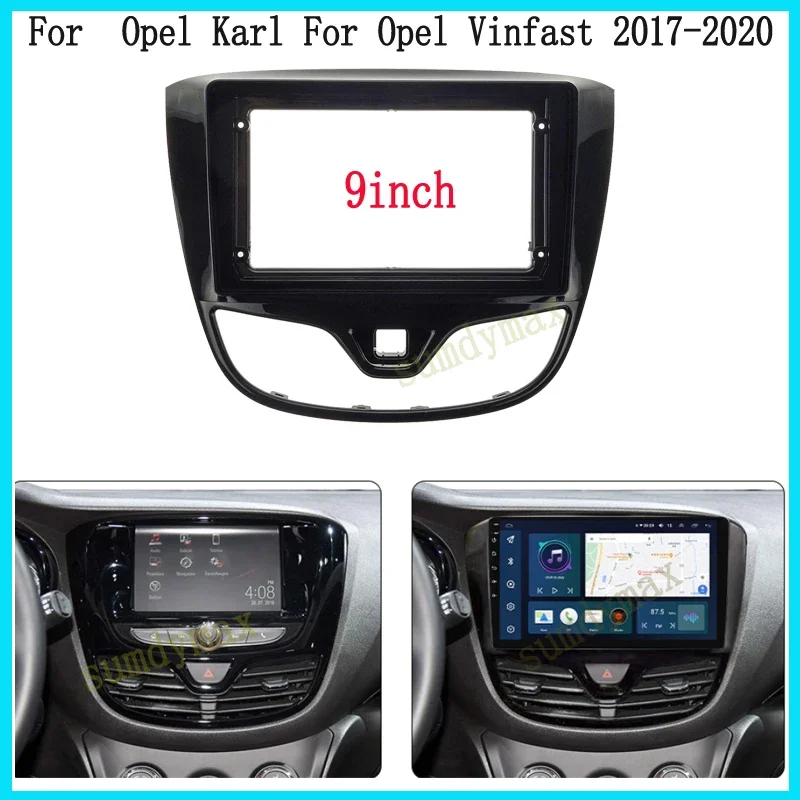 

Автомобильный радиоприемник Android 2din, адаптер рамки для Opel Karl Vinfast Fadil 2017, комплект панели с большим экраном и аудиоприборной панели